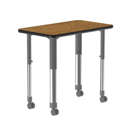 Correll TFL Collaborative Desk - Casters - Rec AD3420TF-REC-06-13-09-CK